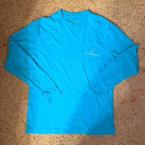 Lauren James turquoise long sleeve tee